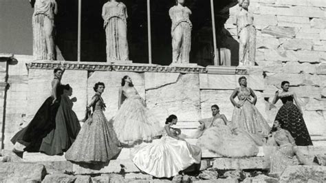 Christian Dior Models on the Acropolis in 1951 